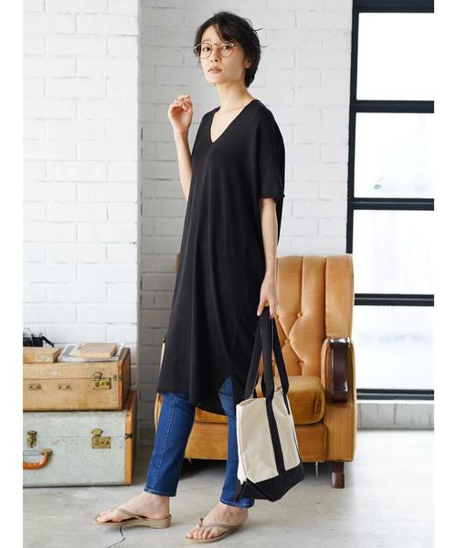 AMERICAN HOLIC（アメリカンホリック）の「バックボリュームワンピース＊（ワンピース・レディース・ブラック/オフホワイト/グリーン/マスタード・FREE）」の21枚目の写真