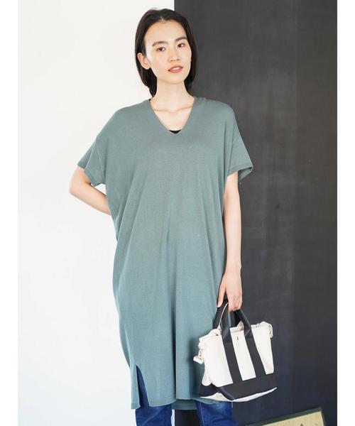 AMERICAN HOLIC（アメリカンホリック）の「バックボリュームワンピース＊（ワンピース・レディース・ブラック/オフホワイト/グリーン/マスタード・FREE）」の14枚目の写真