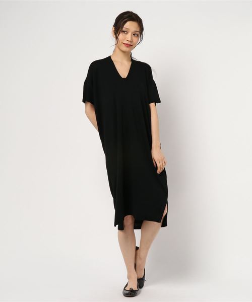 AMERICAN HOLIC（アメリカンホリック）の「バックボリュームワンピース＊（ワンピース・レディース・ブラック/オフホワイト/グリーン/マスタード・FREE）」の6枚目の写真