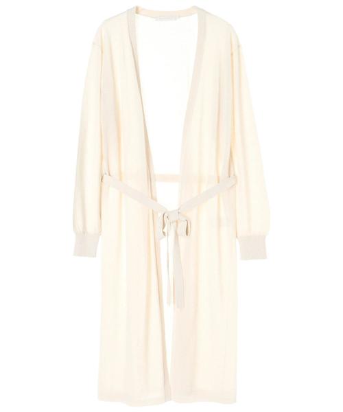 AMERICAN HOLIC（アメリカンホリック）の「接触冷感ロングニットカーディガン（カーディガン/ボレロ・レディース・ブラック/ネイビー/イエロー/アイボリー/モカ・M/L）」の6枚目の写真