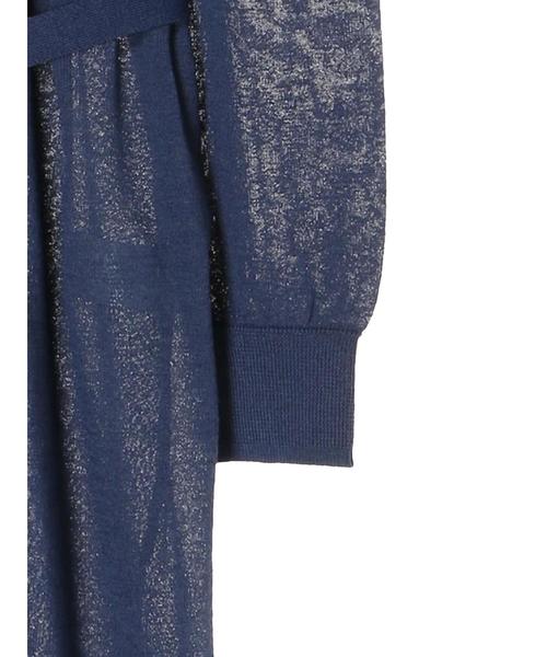 AMERICAN HOLIC（アメリカンホリック）の「接触冷感ロングニットカーディガン（カーディガン/ボレロ・レディース・ブラック/ネイビー/イエロー/アイボリー/モカ・M/L）」の11枚目の写真