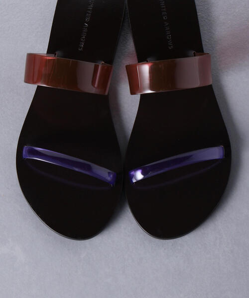 UNITED ARROWS(ユナイテッドアローズ)の「UWCS PVC フラット サンダル ◆(サンダル・レディース・ダークブラウン/ブラック・35h/36/37/37h/38/36h/35)」の9枚目の写真