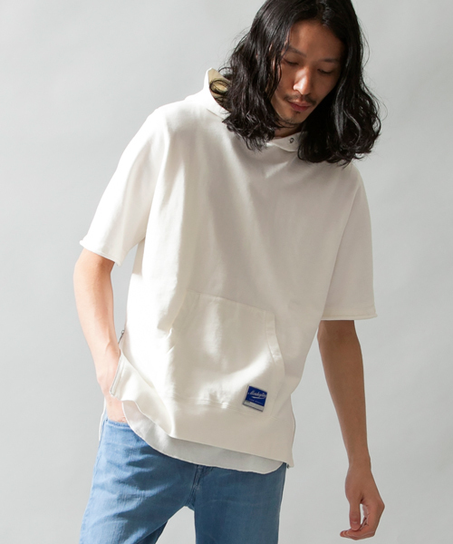 MONKEY TIME(モンキータイム)の「MT∴ ミニウラケ サイドジップ パーカー 5SL(パーカー・メンズ・ホワイト/グレー・LARGE/MEDIUM/SMALL/X-LARGE)」の3枚目の写真