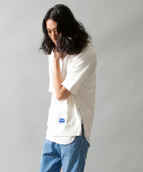MONKEY TIME(モンキータイム)の「MT∴ ミニウラケ サイドジップ パーカー 5SL(パーカー・メンズ・ホワイト/グレー・LARGE/MEDIUM/SMALL/X-LARGE)」の4枚目の写真