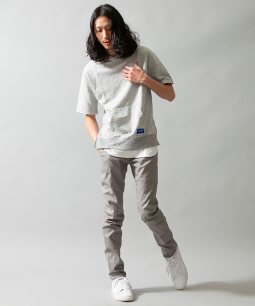 MONKEY TIME(モンキータイム)の「MT∴ ミニウラケ サイドジップ パーカー 5SL(パーカー・メンズ・ホワイト/グレー・LARGE/MEDIUM/SMALL/X-LARGE)」の7枚目の写真