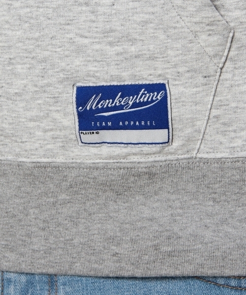 MONKEY TIME(モンキータイム)の「MT∴ ミニウラケ サイドジップ パーカー 5SL(パーカー・メンズ・ホワイト/グレー・LARGE/MEDIUM/SMALL/X-LARGE)」の15枚目の写真