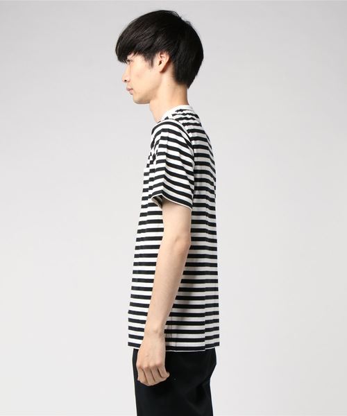 Healthknit(ヘルスニット)の「【 HealthKnit / ヘルスニット 】ベーシックボーダー半袖Tシャツ 6402 SIP(Tシャツ/カットソー・メンズ・カーキ/ネイビー/ブラック・SMALL/MEDIUM/LARGE)」の5枚目の写真