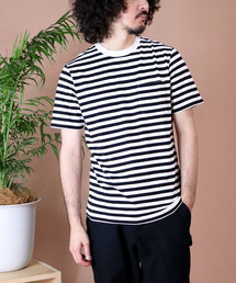 【 HealthKnit / ヘルスニット 】ベーシックボーダー半袖Tシャツ　6402　SIP