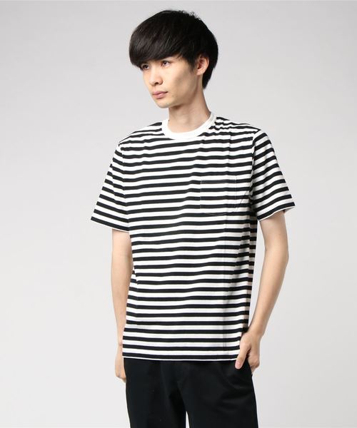 Healthknit(ヘルスニット)の「【 HealthKnit / ヘルスニット 】ベーシックボーダー半袖Tシャツ 6402 SIP(Tシャツ/カットソー・メンズ・カーキ/ネイビー/ブラック・SMALL/MEDIUM/LARGE)」の10枚目の写真