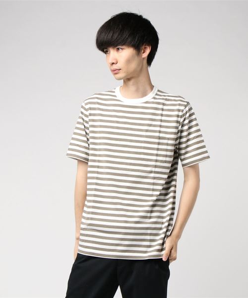 Healthknit(ヘルスニット)の「【 HealthKnit / ヘルスニット 】ベーシックボーダー半袖Tシャツ 6402 SIP(Tシャツ/カットソー・メンズ・カーキ/ネイビー/ブラック・SMALL/MEDIUM/LARGE)」の11枚目の写真