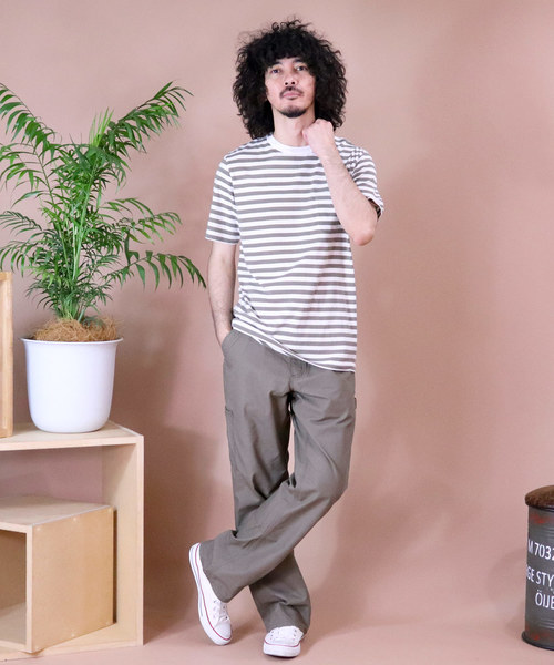 Healthknit(ヘルスニット)の「【 HealthKnit / ヘルスニット 】ベーシックボーダー半袖Tシャツ 6402 SIP(Tシャツ/カットソー・メンズ・カーキ/ネイビー/ブラック・SMALL/MEDIUM/LARGE)」の9枚目の写真
