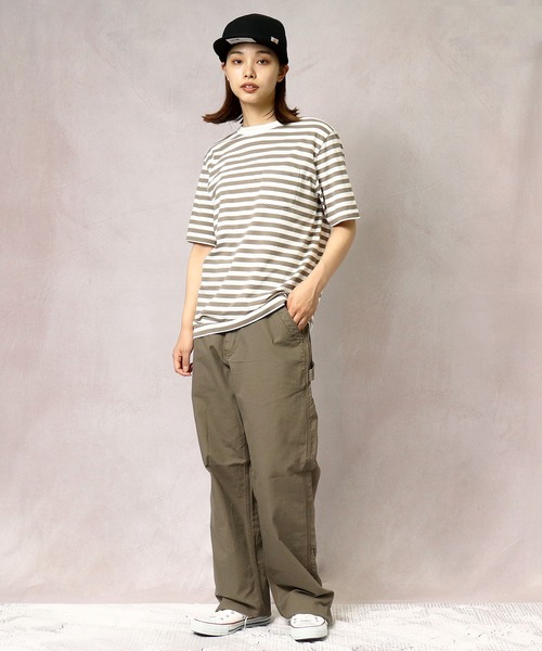 Healthknit(ヘルスニット)の「【 HealthKnit / ヘルスニット 】ベーシックボーダー半袖Tシャツ 6402 SIP(Tシャツ/カットソー・メンズ・カーキ/ネイビー/ブラック・SMALL/MEDIUM/LARGE)」の18枚目の写真