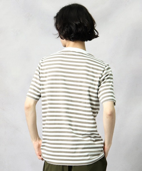 Healthknit(ヘルスニット)の「【 HealthKnit / ヘルスニット 】ベーシックボーダー半袖Tシャツ 6402 SIP(Tシャツ/カットソー・メンズ・カーキ/ネイビー/ブラック・SMALL/MEDIUM/LARGE)」の14枚目の写真