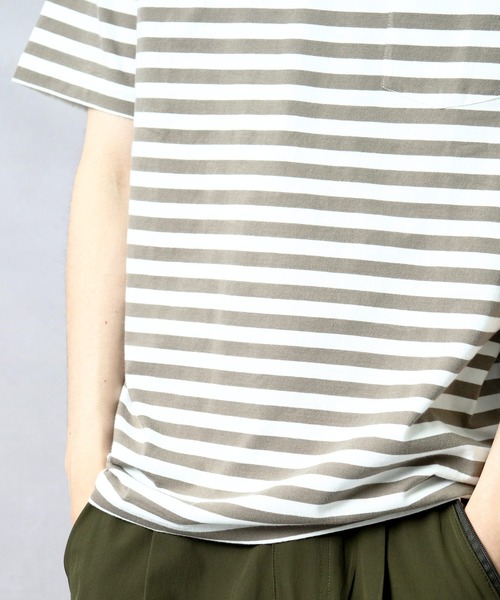 Healthknit(ヘルスニット)の「【 HealthKnit / ヘルスニット 】ベーシックボーダー半袖Tシャツ 6402 SIP(Tシャツ/カットソー・メンズ・カーキ/ネイビー/ブラック・SMALL/MEDIUM/LARGE)」の15枚目の写真