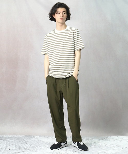 Healthknit(ヘルスニット)の「【 HealthKnit / ヘルスニット 】ベーシックボーダー半袖Tシャツ 6402 SIP(Tシャツ/カットソー・メンズ・カーキ/ネイビー/ブラック・SMALL/MEDIUM/LARGE)」の16枚目の写真