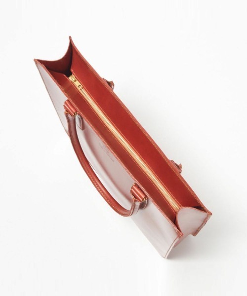 GLENROYAL（グレンロイヤル）の「【グレンロイヤル/GLENROYAL】2HANDLE ZIP TOP TOTE BAG/2ハンドルジップトップトートバッグ（トートバッグ・メンズ・ライトブラウン/ダークブルー/ブラック/ダークブラウン・00）」の14枚目の写真