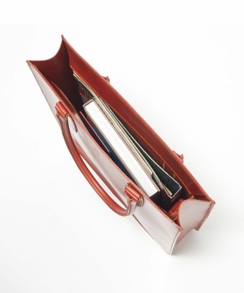 GLENROYAL（グレンロイヤル）の「【グレンロイヤル/GLENROYAL】2HANDLE ZIP TOP TOTE BAG/2ハンドルジップトップトートバッグ（トートバッグ・メンズ・ライトブラウン/ダークブルー/ブラック/ダークブラウン・00）」の16枚目の写真