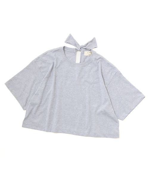 BEAMS BOY（ビームスボーイ）の「les Briqu’a braque / バックリボン Tシャツ（Tシャツ/カットソー・レディース・ホワイト/グレー・ONE SIZE）」の2枚目の写真