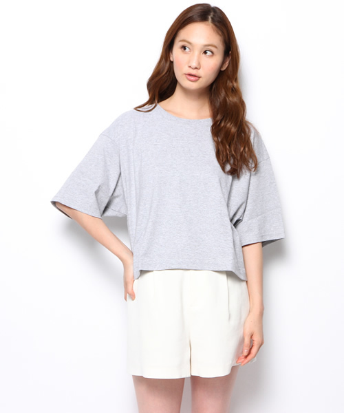 BEAMS BOY（ビームスボーイ）の「les Briqu’a braque / バックリボン Tシャツ（Tシャツ/カットソー・レディース・ホワイト/グレー・ONE SIZE）」の8枚目の写真