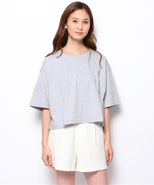 BEAMS BOY（ビームスボーイ）の「les Briqu’a braque / バックリボン Tシャツ（Tシャツ/カットソー・レディース・ホワイト/グレー・ONE SIZE）」の9枚目の写真