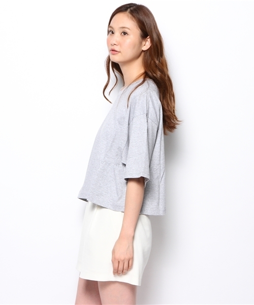 BEAMS BOY（ビームスボーイ）の「les Briqu’a braque / バックリボン Tシャツ（Tシャツ/カットソー・レディース・ホワイト/グレー・ONE SIZE）」の10枚目の写真