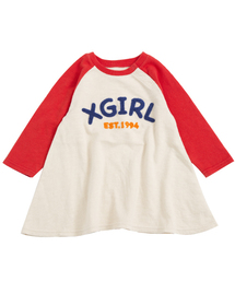 X-girl Stages | FLARE B/B TEE DRESS  （4T～7T）/ ワンピース(ワンピース)