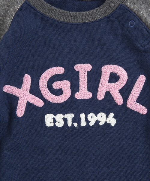 X-girl Stages（エックスガールステージス）の「FLARE B/B TEE DRESS  （4T～7T）/ ワンピース（ワンピース・キッズ・ブラック/チャコールグレー/レッド・4T/6T/7T/5T）」の5枚目の写真