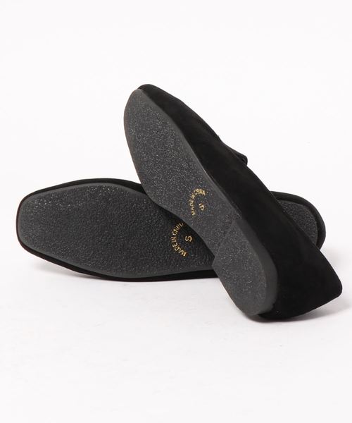 KOBE LETTUCE(コウベレタス)の「ファー中敷きSETスクエアトゥローファーシューズ(ローファー・レディース・ブラック系その他/ダークブラウン/ブラック/ブラウン系その他・L/LL/M/S)」の8枚目の写真