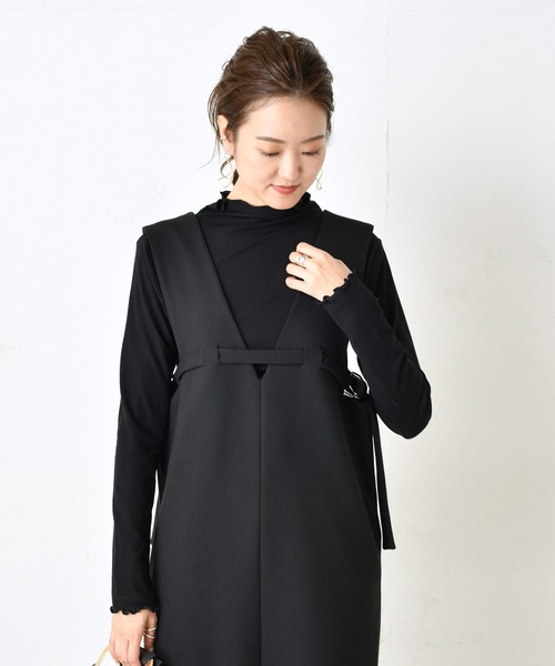 DouDou（ドゥドゥ）の「メロータートル（Tシャツ/カットソー・レディース・ホワイト/ブラック/ベージュ/ライトグレー・FREE）」の2枚目の写真