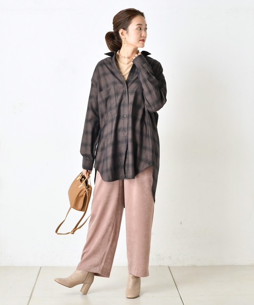 DouDou（ドゥドゥ）の「メロータートル（Tシャツ/カットソー・レディース・ホワイト/ブラック/ベージュ/ライトグレー・FREE）」の10枚目の写真