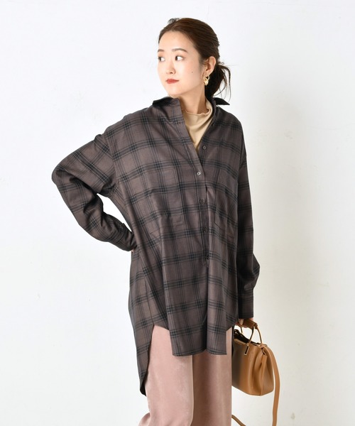 DouDou（ドゥドゥ）の「メロータートル（Tシャツ/カットソー・レディース・ホワイト/ブラック/ベージュ/ライトグレー・FREE）」の12枚目の写真