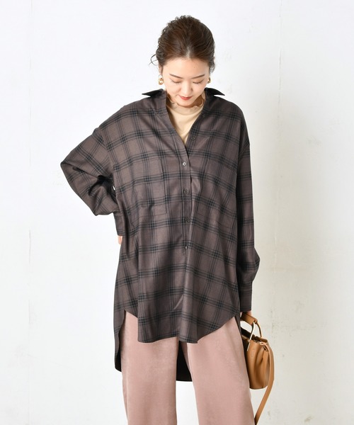 DouDou（ドゥドゥ）の「メロータートル（Tシャツ/カットソー・レディース・ホワイト/ブラック/ベージュ/ライトグレー・FREE）」の13枚目の写真