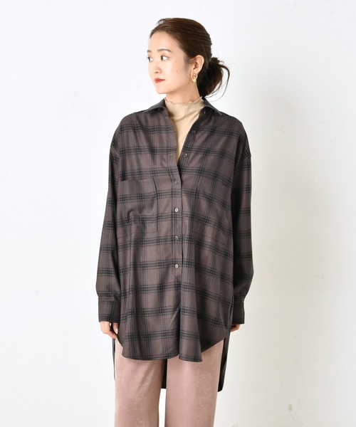 DouDou（ドゥドゥ）の「メロータートル（Tシャツ/カットソー・レディース・ホワイト/ブラック/ベージュ/ライトグレー・FREE）」の14枚目の写真