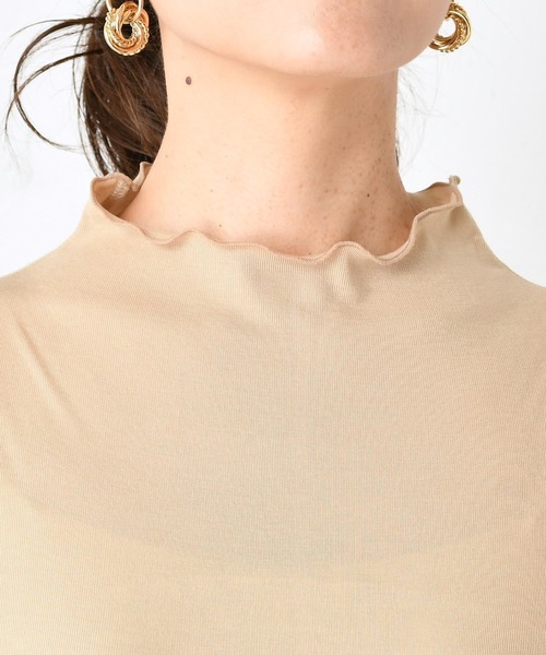 DouDou（ドゥドゥ）の「メロータートル（Tシャツ/カットソー・レディース・ホワイト/ブラック/ベージュ/ライトグレー・FREE）」の19枚目の写真