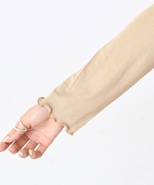 DouDou（ドゥドゥ）の「メロータートル（Tシャツ/カットソー・レディース・ホワイト/ブラック/ベージュ/ライトグレー・FREE）」の20枚目の写真