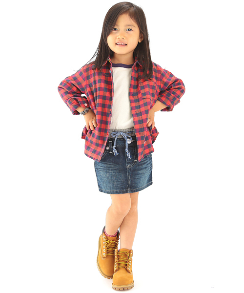 B:MING by BEAMS（ビーミングバイビームス）の「＜VERY 11月号掲載＞ビーミング by ビームス / カラーネップチェックシャツ（シャツ/ブラウス・キッズ・ネイビー/レッド・110/130/80/100/140/150/90/120）」の10枚目の写真