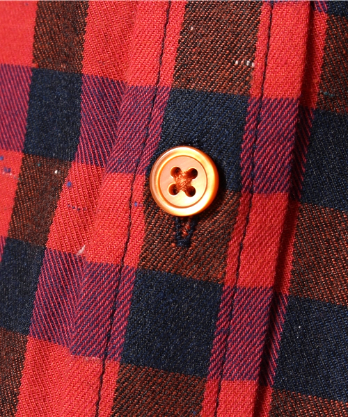B:MING by BEAMS（ビーミングバイビームス）の「＜VERY 11月号掲載＞ビーミング by ビームス / カラーネップチェックシャツ（シャツ/ブラウス・キッズ・ネイビー/レッド・110/130/80/100/140/150/90/120）」の7枚目の写真