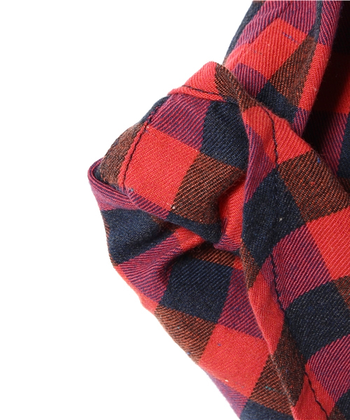 B:MING by BEAMS（ビーミングバイビームス）の「＜VERY 11月号掲載＞ビーミング by ビームス / カラーネップチェックシャツ（シャツ/ブラウス・キッズ・ネイビー/レッド・110/130/80/100/140/150/90/120）」の8枚目の写真