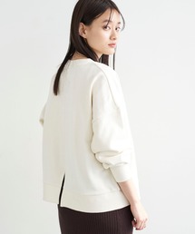 AMERICAN HOLIC | 【2020SS】バックスリット裏毛プルオーバー＊(スウェット)