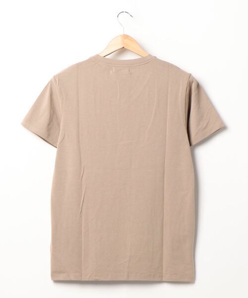 Bling Leads(ブリングリーズ)の「《Bling Leads》コットンモダール半袖VネックTシャツ(Tシャツ/カットソー・レディース・ベージュ/カーキ/ライトグレー/ピンク/ブラック・X-LARGE/MEDIUM/LARGE)」の6枚目の写真