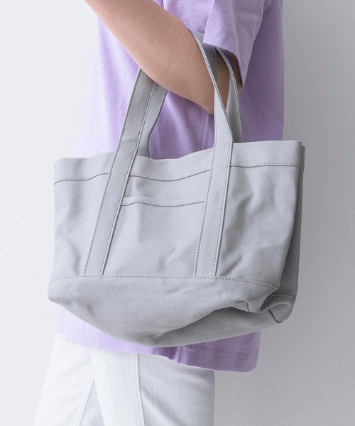 Hawk Company（ホークカンパニー）の「【Hawk Company】ロイヤルキャンバスビーントート/ペットボトルポケット/4071/4071-1/4067（トートバッグ・レディース・ベージュ/ブラック/オフホワイト/グレー/グレー系その他2/ブラック系その他2/ホワイト系その他2/イエロー/ブラウン/ブラック系その他3/グレー系その他3/ベージュ系2・FREE）」の15枚目の写真