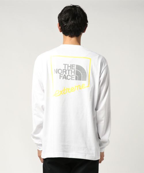 THE NORTH FACE(ザノースフェイス)の「THE NORTH FACE L/S Extreme Tee ロングスリーブ エクストリーム Tシャツ NT32032(Tシャツ/カットソー・メンズ・ホワイト/ブラック・X-LARGE/LARGE/MEDIUM/SMALL)」の1枚目の写真