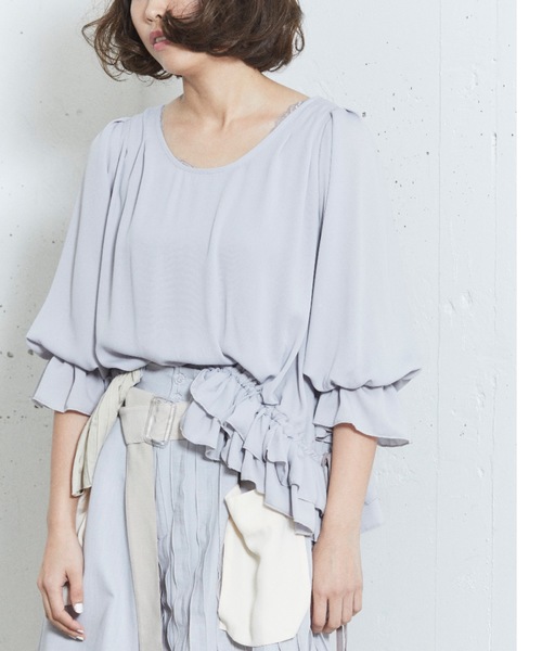 sakishimatokyo（サキシマトーキョー）の「横断歩道のブラウス（シャツ/ブラウス・レディース・ホワイト/ベージュ/グレー・FREE）」の15枚目の写真