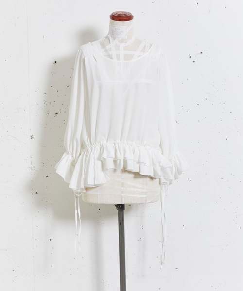 sakishimatokyo（サキシマトーキョー）の「横断歩道のブラウス（シャツ/ブラウス・レディース・ホワイト/ベージュ/グレー・FREE）」の4枚目の写真