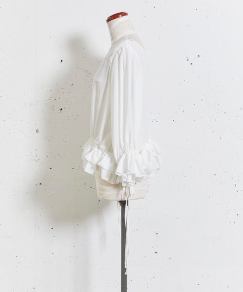 sakishimatokyo（サキシマトーキョー）の「横断歩道のブラウス（シャツ/ブラウス・レディース・ホワイト/ベージュ/グレー・FREE）」の5枚目の写真