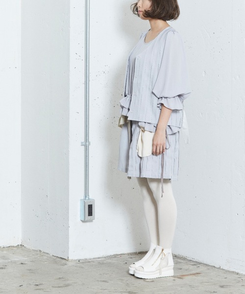 sakishimatokyo（サキシマトーキョー）の「横断歩道のブラウス（シャツ/ブラウス・レディース・ホワイト/ベージュ/グレー・FREE）」の22枚目の写真