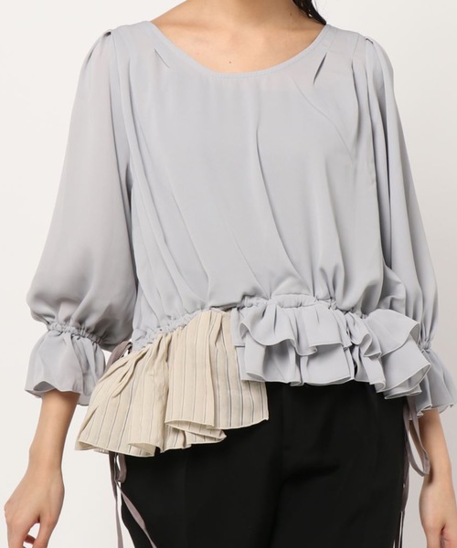 sakishimatokyo（サキシマトーキョー）の「横断歩道のブラウス（シャツ/ブラウス・レディース・ホワイト/ベージュ/グレー・FREE）」の20枚目の写真