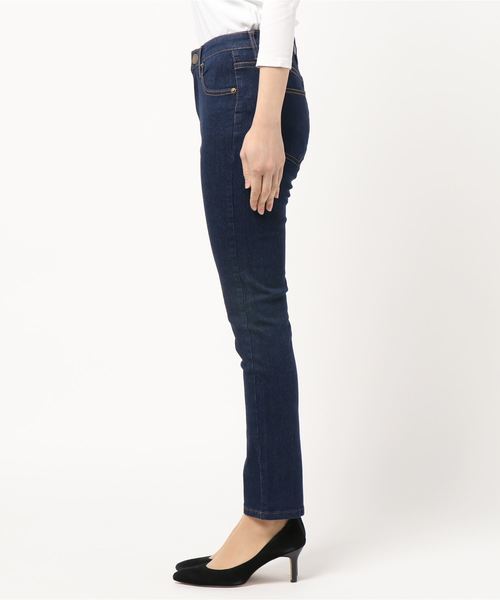 KOBE LETTUCE（コウベレタス）の「ストレッチシガレットデニムパンツ（デニムパンツ・レディース・インディゴブルー/ブルー系その他/ブルー/ブラック・M/L/S/LL）」の6枚目の写真