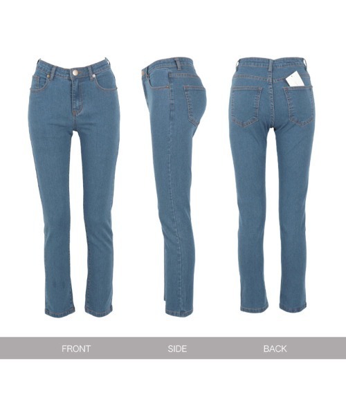 KOBE LETTUCE（コウベレタス）の「ストレッチシガレットデニムパンツ（デニムパンツ・レディース・インディゴブルー/ブルー系その他/ブルー/ブラック・M/L/S/LL）」の21枚目の写真