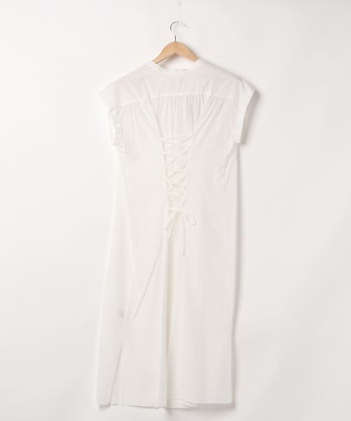 LADYMADE（レディメイド）の「シアータックロングシャツワンピース（シャツワンピース・レディース・イエロー×グリーン/ブラック/オフホワイト・FREE）」の4枚目の写真